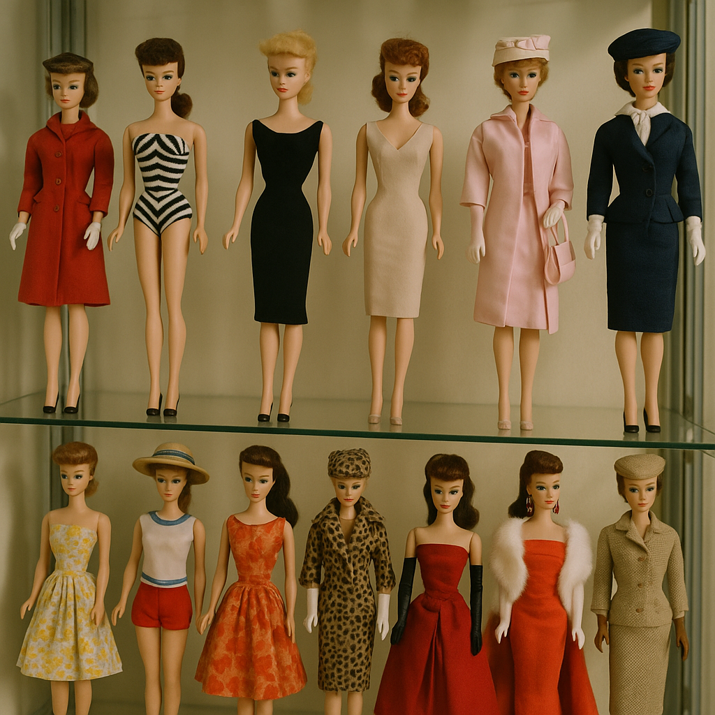 vintage fashion doll collection display