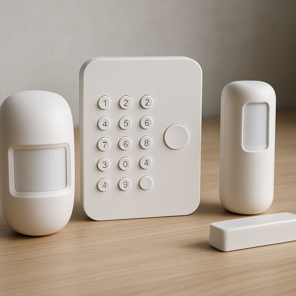 modern wireless security system sensors