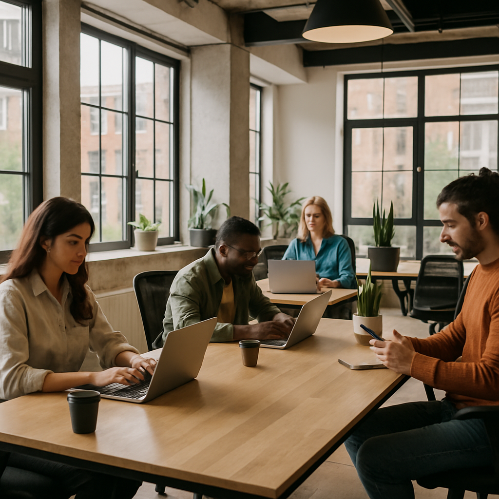 modern coworking space creative office