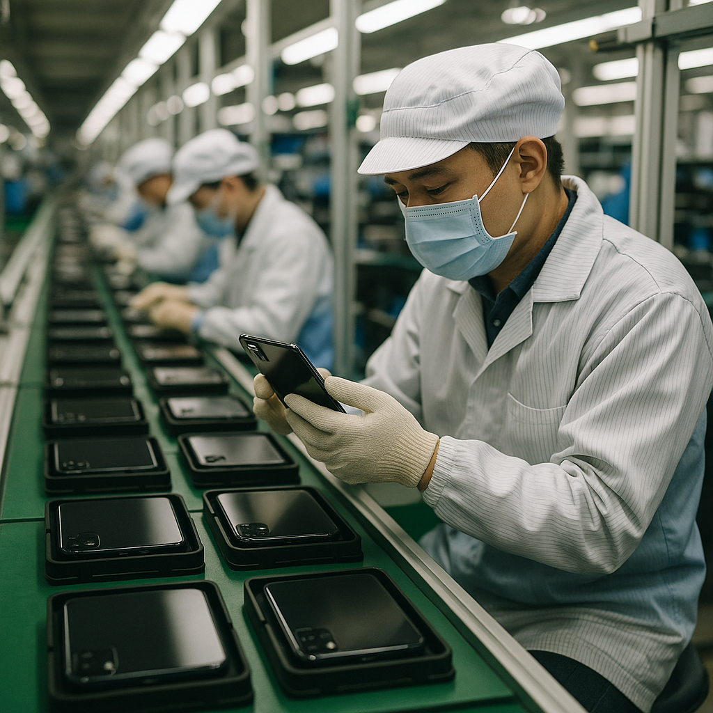 smartphone manufacturing assembly line
